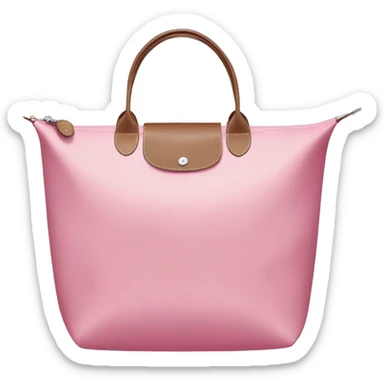 pink longchamp bag  sticker