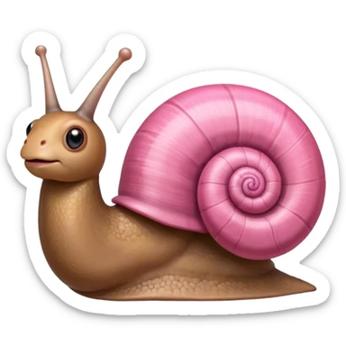 snail with large heart behind it sticker