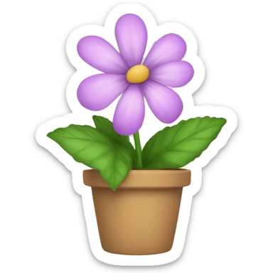 Summer flower sticker
