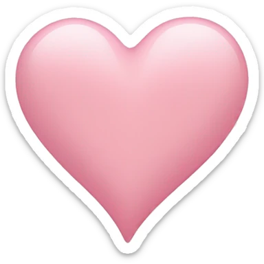 Light pink heart sticker