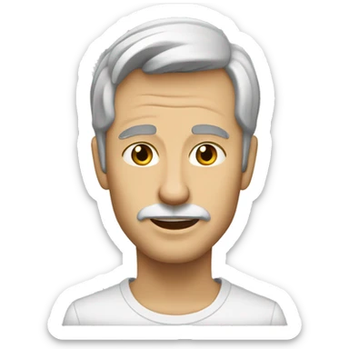 Белый померанский шпиц с бантиком sticker