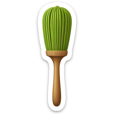 Matcha wooden whisk sticker