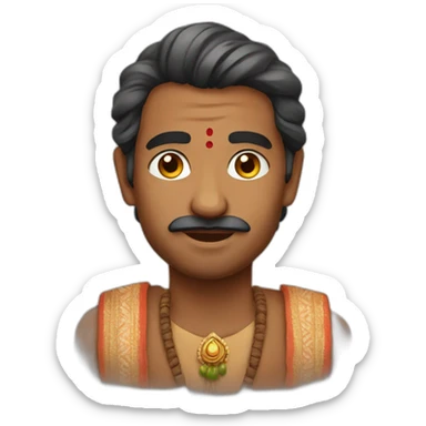 Indian man ja re sticker