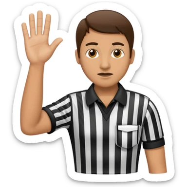 referee signaling no good sticker