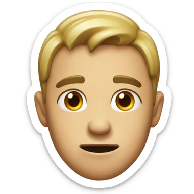 Trouble face sticker