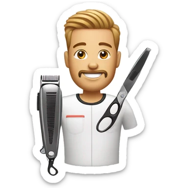 BARBER CLIPPERS sticker
