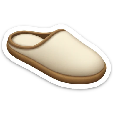 Slipper in the shape of a human foot  sticker