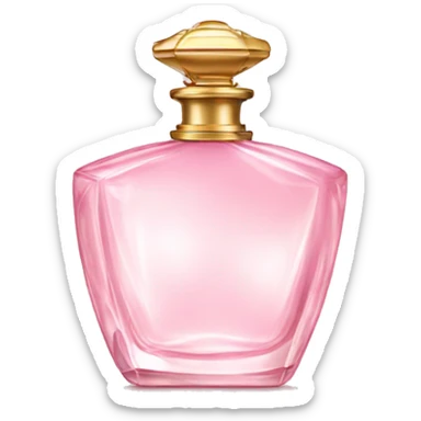 Fancy light pink perfume bottle sticker