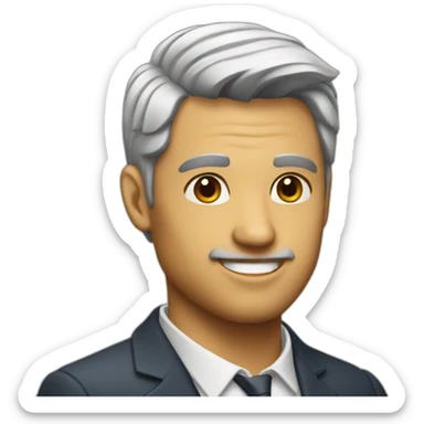 handsome gentleman sticker