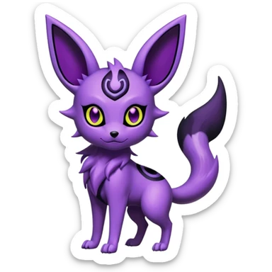 Noibat-Umbreon-Espeon-hybrid, full body sticker