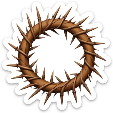 Crown thorns sticker