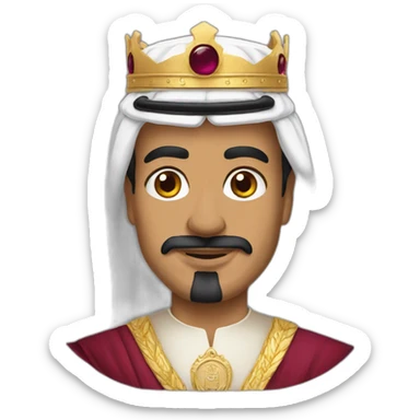 king of qatar sticker