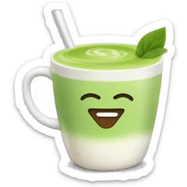 matcha latte sticker