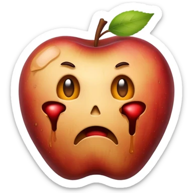 Rotten apple  sticker