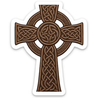 Celtic cross sticker