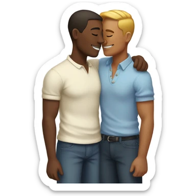 gay couple sticker