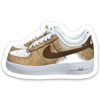 Nike Air Force 1 Low Supreme Baroque Brown  sticker