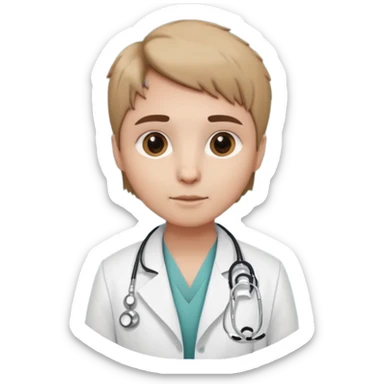 Suricate médecin avec écris "805" et "promo 2025-2030" avec un cercle rond au fond sticker