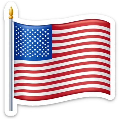 American flag  sticker