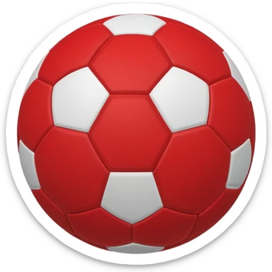 afl red football without line markings and without stitches sticker