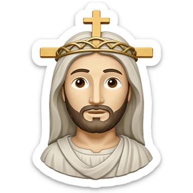 Cristo de la concordia todos blanco  sticker