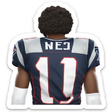  patriots jersey number 10 smelly sticker