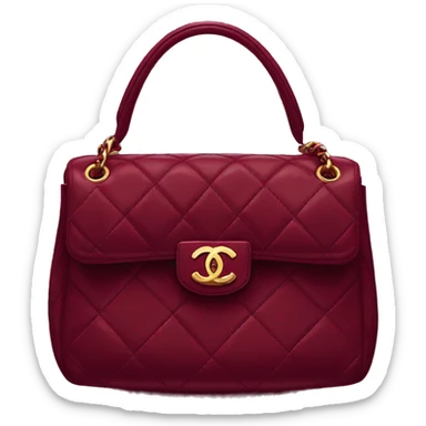 Chanel Dark red bag sticker