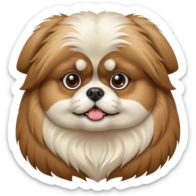 pekingese dog sticker