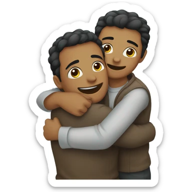 bubu and dudu hug sticker