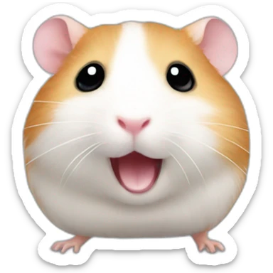 hamster in Ballett rock sticker