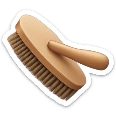 doggy hair brush sticker