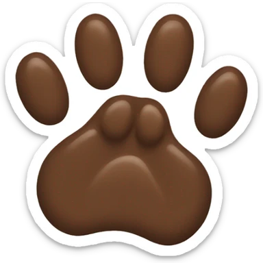 Single paw sticker