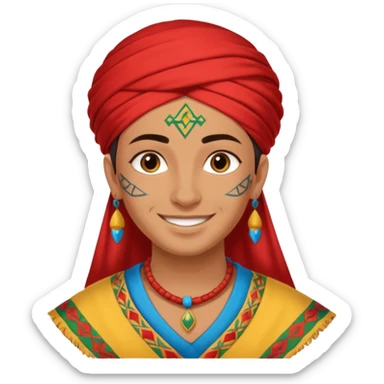 Emoji morrocan amazigh sticker