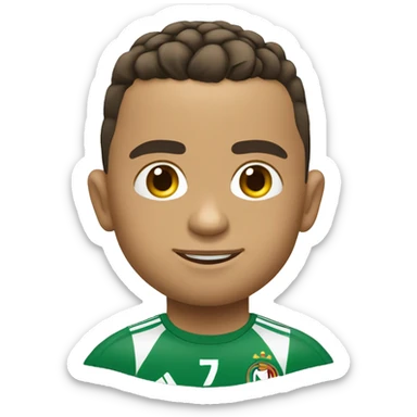 Ronaldo qui met un petit pont sticker