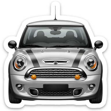 create me a mini cooper s logo emoji sticker