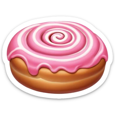 Cinnamon bun Pink  sticker