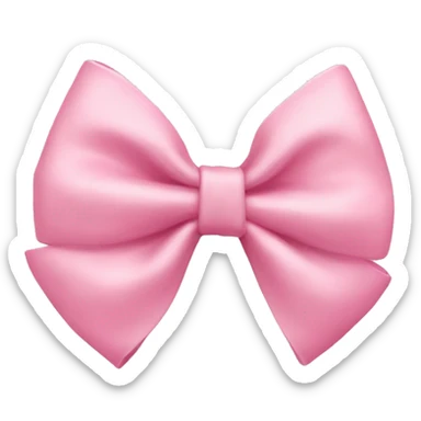 Baby pink bow sticker