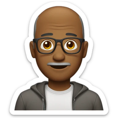 Guy with casual style at 50 sticker