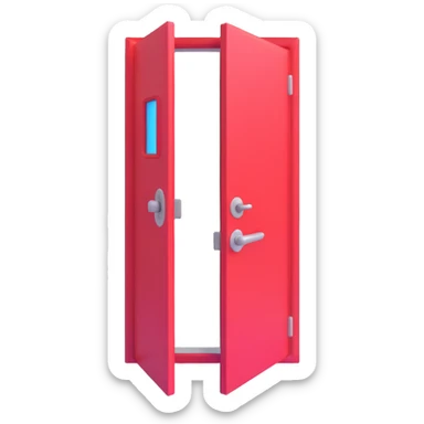 door being unlocked sticker