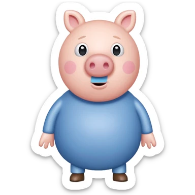 peppa pig brother sticker
