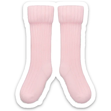 socks soft pink color  sticker
