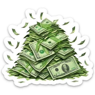 The money that has been wasted sticker