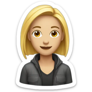 Video blogger sticker