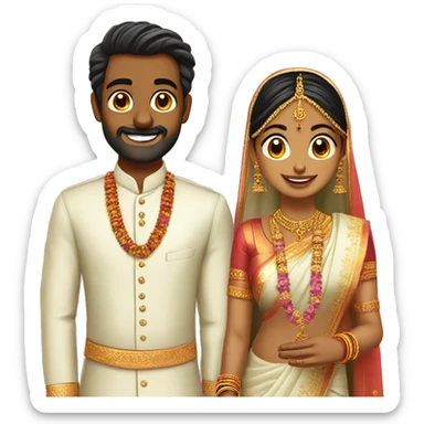 wedding hindu vetti sattai couples sticker
