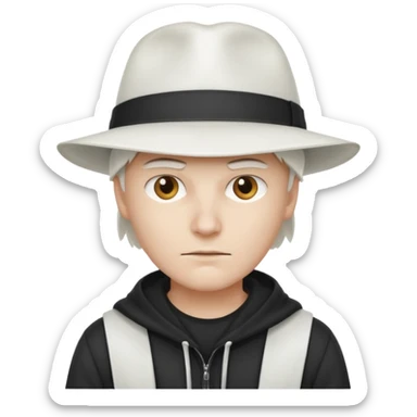 white hat hacker sticker