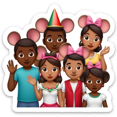 mexicans at disneyland  sticker