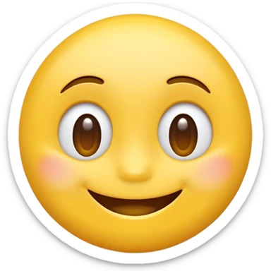 cute emoji style, mobile game emoji,
soft 3D look, smooth gradients,
bold colors, simple shapes,
white outline sticker style,
no realism, no background,
centered, high contrast sticker