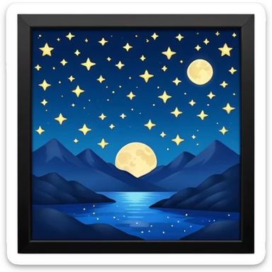 Showing now it's night. sticker