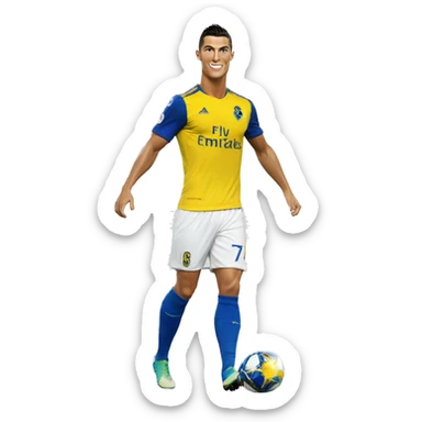 Cristiano Ronaldo at Al Nassr sticker