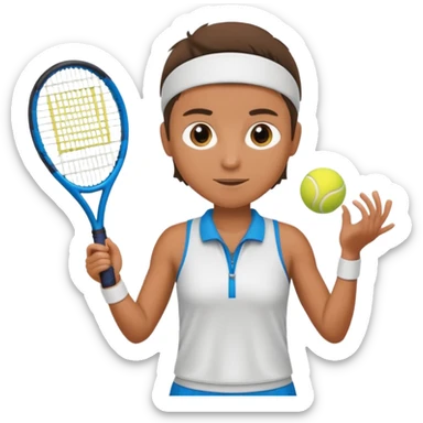 tennis player sticker